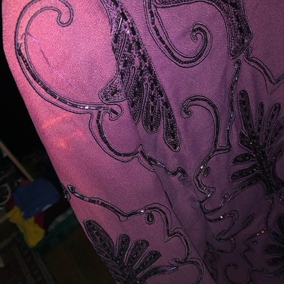 Carmen Marc Valvo showrm sample beaded jkt sz 8. - Picture 6 of 6